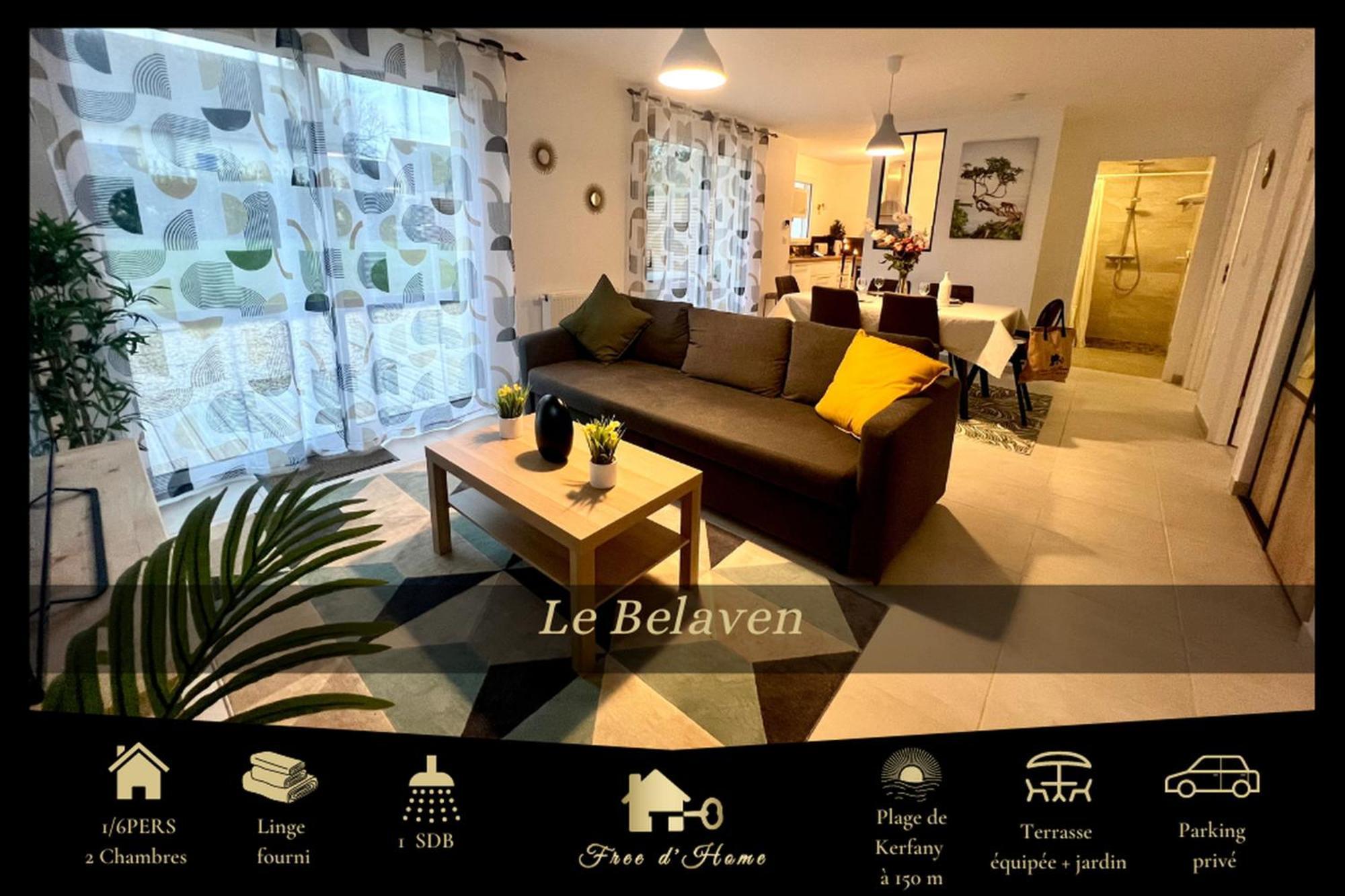Le Belaven, Neuf, Cosy, Terrasse, Jardin, Kerfany Plage, 1 A 6 Pers Moëlan-sur-Mer Exterior foto