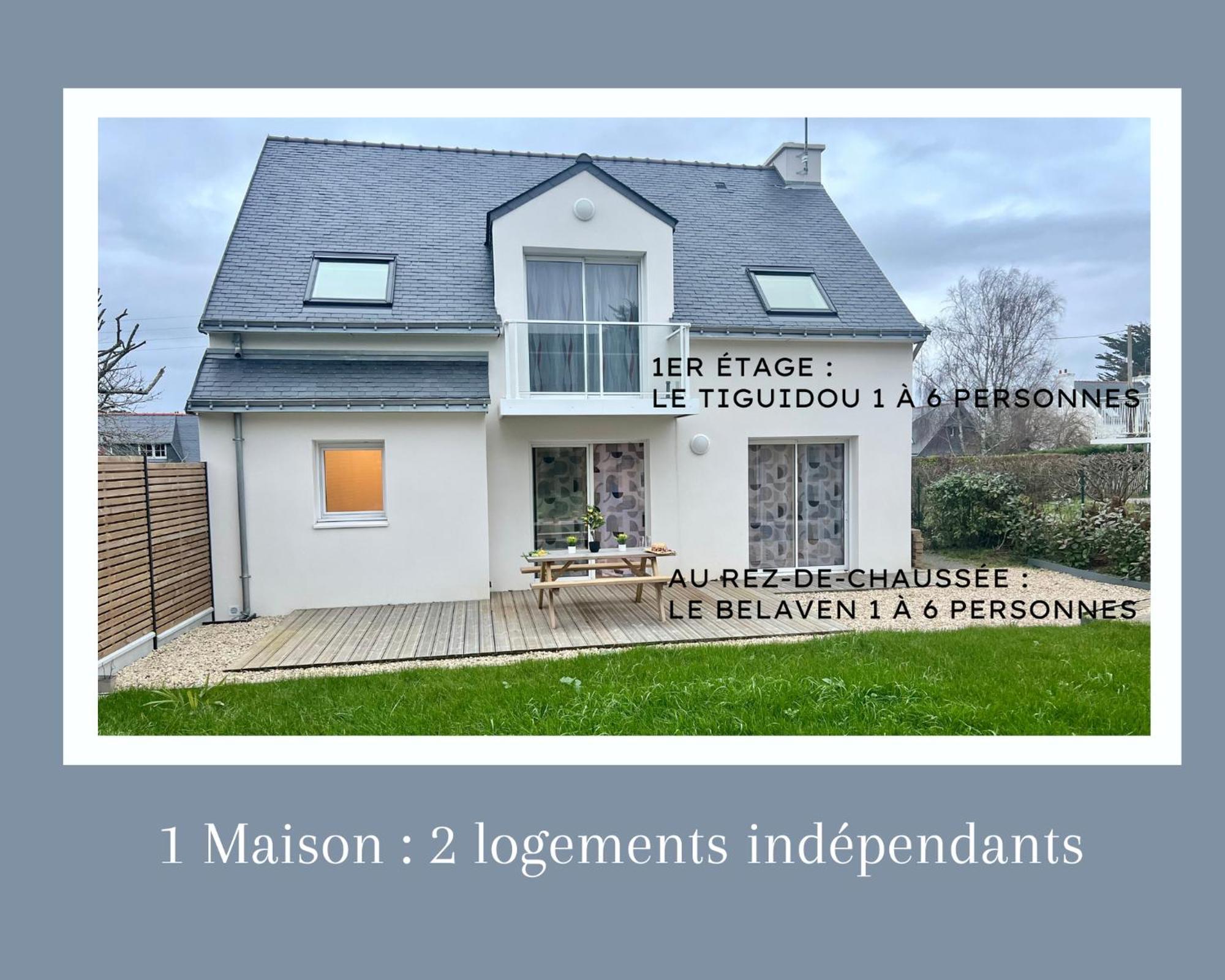 Le Belaven, Neuf, Cosy, Terrasse, Jardin, Kerfany Plage, 1 A 6 Pers Moëlan-sur-Mer Exterior foto